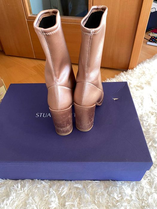 botas rose gold stuart weitzman 36 como novas