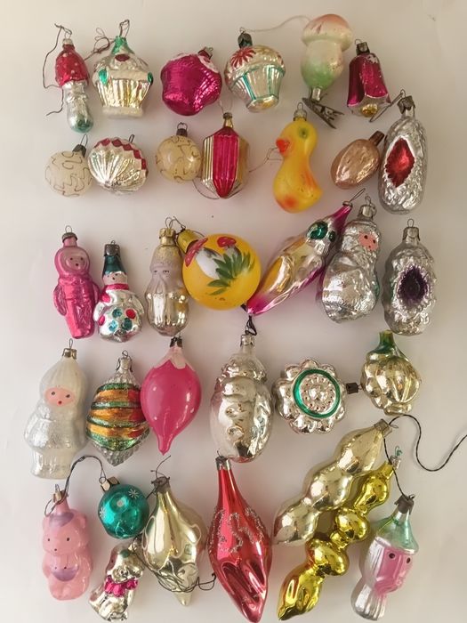 Елочние  игрушки  ссср  снеговик утка