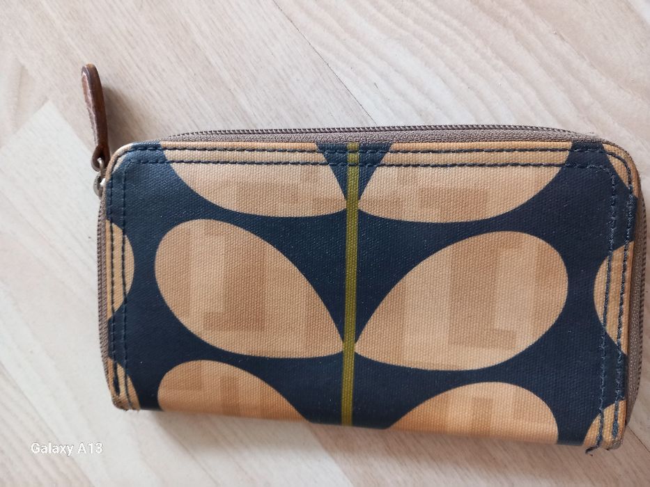 Orla kiely duży damski portfel Płótno