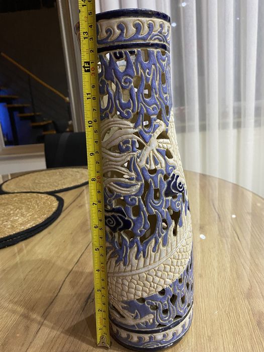 Wazon ażurowy w stylu chińskim wysokość 35 cm