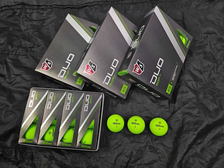 Wilson DUO SOFT paczka 12szt piłki golfowe do golfa ZIELONE miękkie