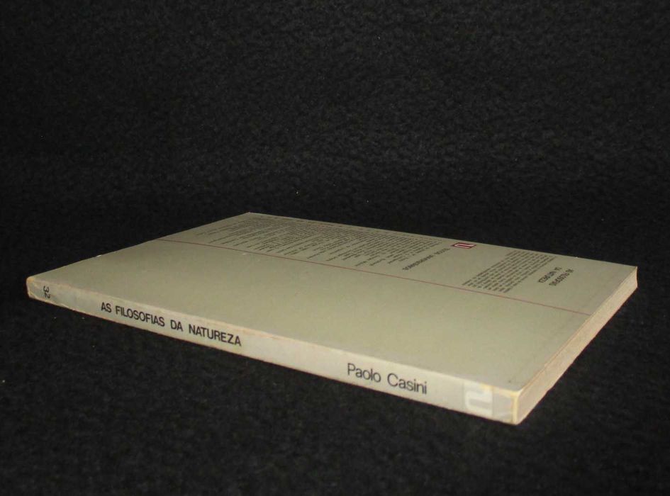 Livro As Filosofias da Natureza Paolo Casini 1979