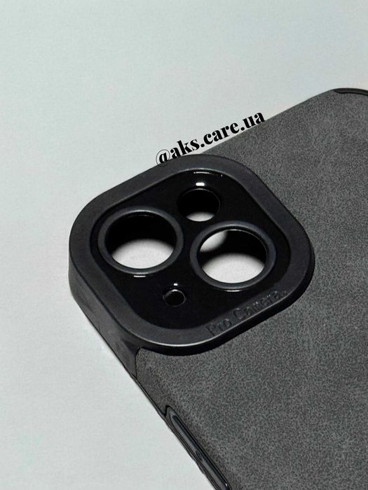 Чорний силіконовий вельвет чохол еко-замш з логотипом на айфон iPhone