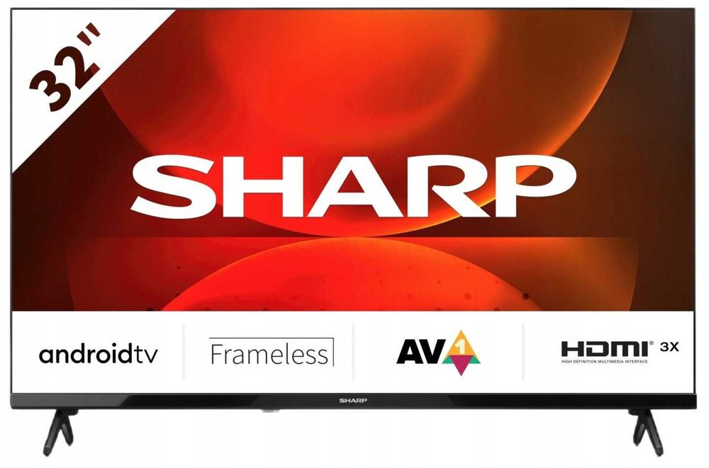 Telewizor Sharp 32FH7EA 32 cale  Tuner Android TV Netfix  jak nowy z pilotem