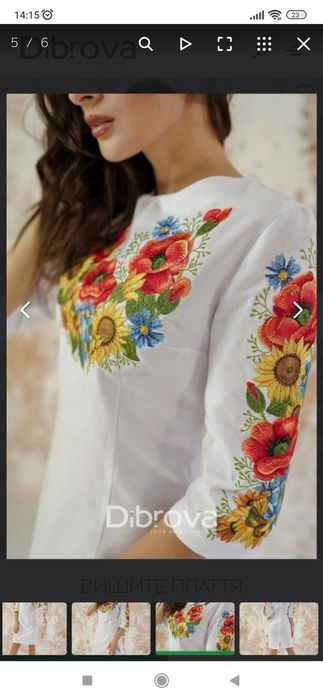 Вишите плаття сукня вишиванка Діброва