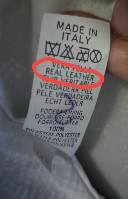 Мужская кожаная куртка Absolute Joy Италия