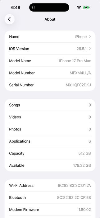Nowy Apple iPhone 17 Pro Max 512GB