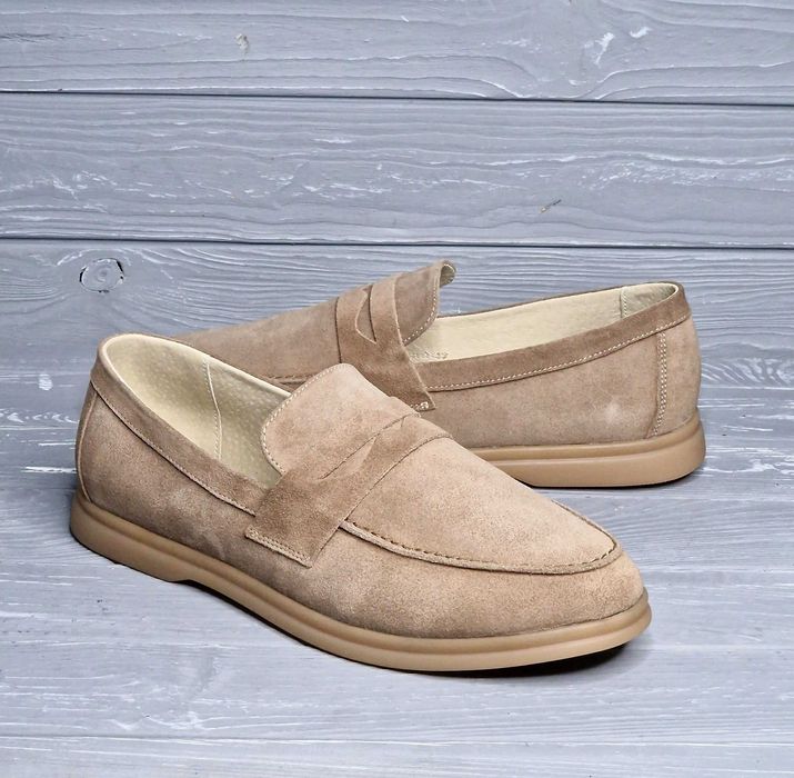 Мужские замшевые синие коричневые черные бежевые серые лоферы туфли!!!