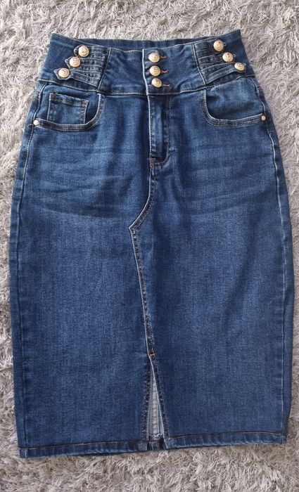 spódnico jeansowa midi r.S
