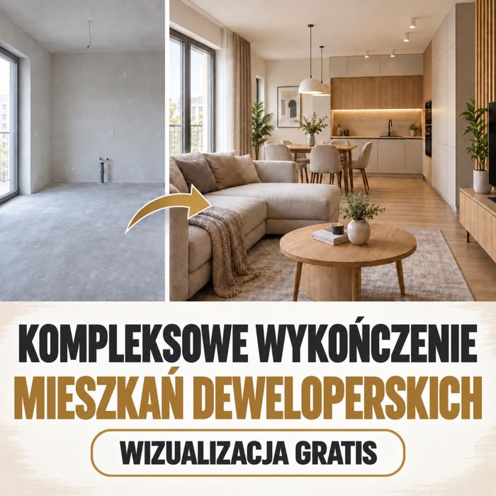 Kompleksowe wykończenia mieszkań i domów Kraków -Remonty -z wizualizacją GRATIS