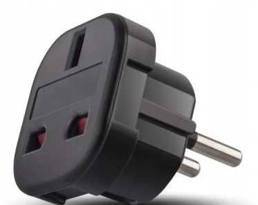 Przejściówka angielska wtyczka UK na PL adapter