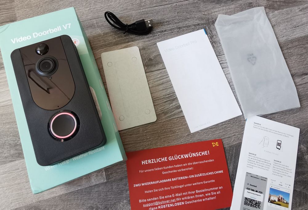VIDEO dzwonek do drzwi FullHD Video Doorbell V7 Wi-fi