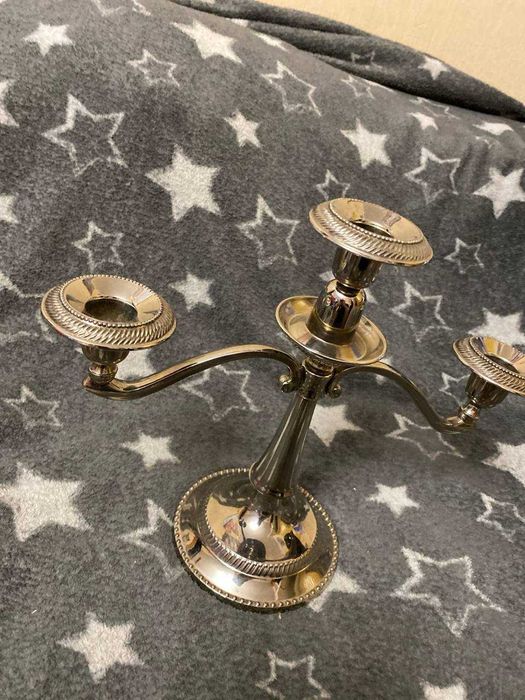 Підсвічник триярусний M.H. China, цинковий сплав, 1950-ті