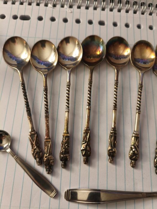 Виделки та ложки «Апостол» столові прибори, посріблення