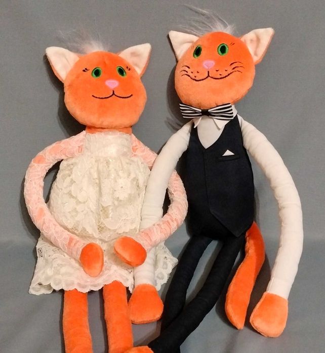 Подарок . Он и она .Стилизованная пара .  Кот и Кошка .