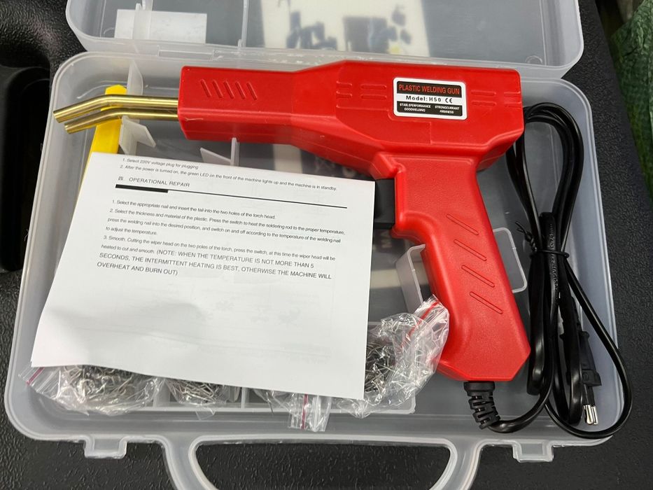 Maquinas para soldar plásticos, fibras e derivados