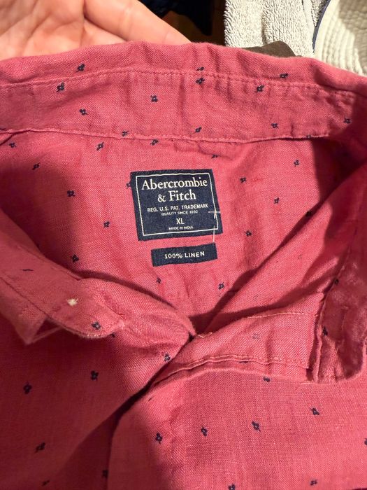 Сорочка льон Abercrombie &fitch р. ХL, льняна
