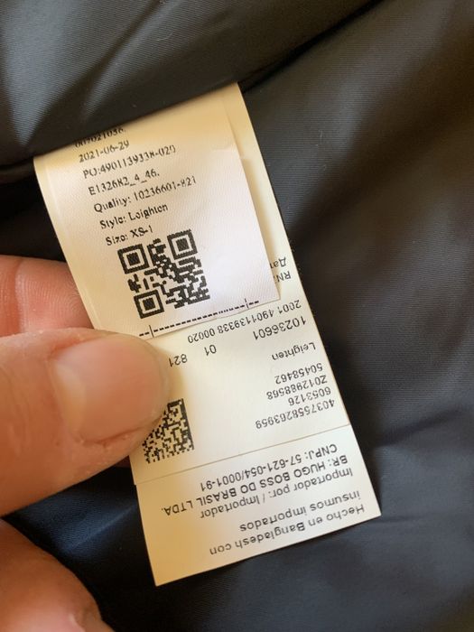 koszula Boss męska Leighten ocieplana Casualwear Oryginał roz.XS