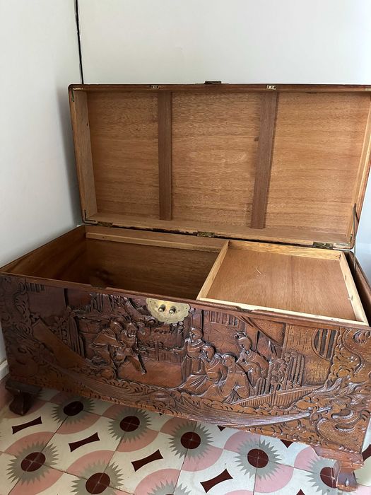 Arca | Mala de Cânfora com Motivos Chineses