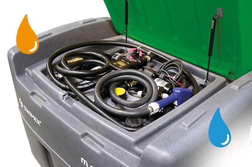 Zbiornik mobilny na ON i Adblue SWIMER BASIC Mobi 5S Duo 410L+40L