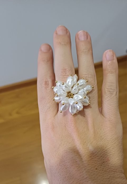 Anel com flor novo