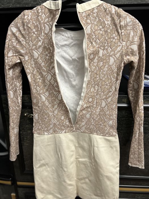 Сукня оригінальна комбінована трикотаж/мереживо