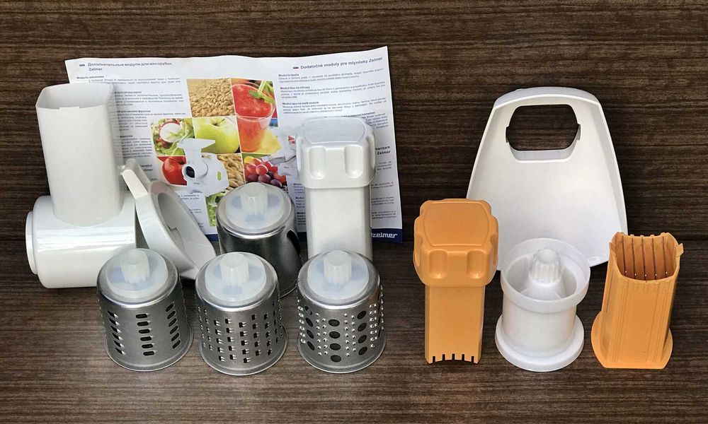 Насадки для шинковки, терки и нарезки кубиками Zelmer, Original