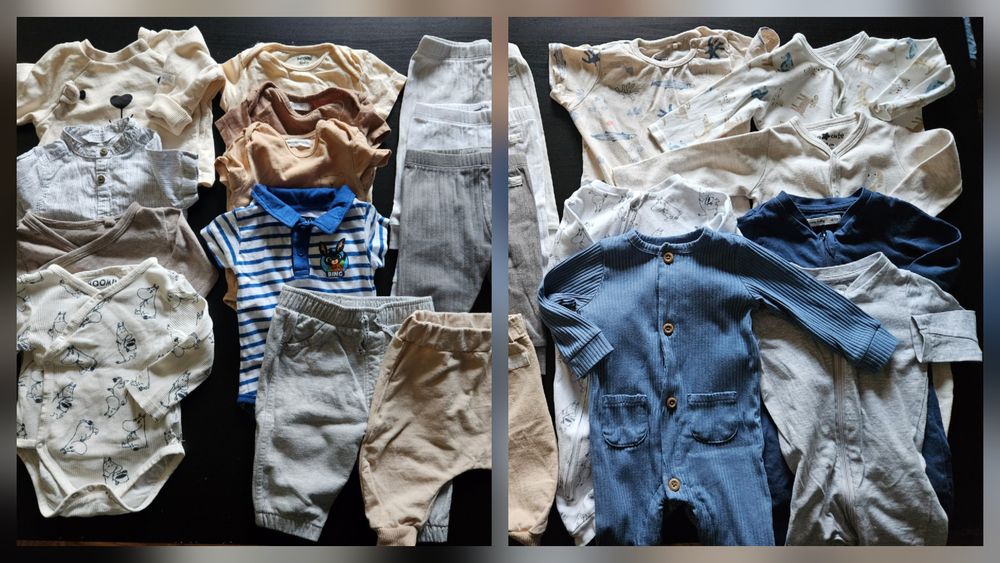 Ubranka dla chłopca 68 paka zestaw