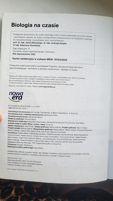 Biologia na czasie 4