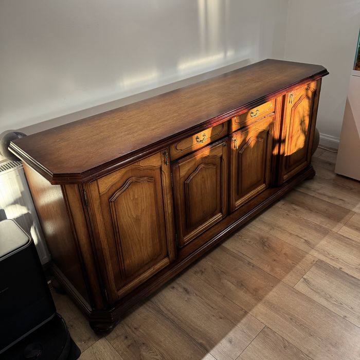 Długa Komoda Dębowa 200cm. Ciężka i Solidna. Styl Rustykalny