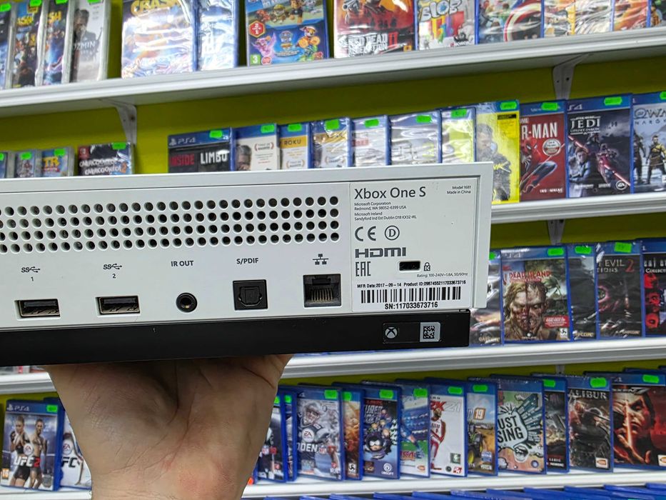 Konsola Xbox One S 500GB z napędem + 3 gry Gwar 6 mc SKLEP ZAMIANA