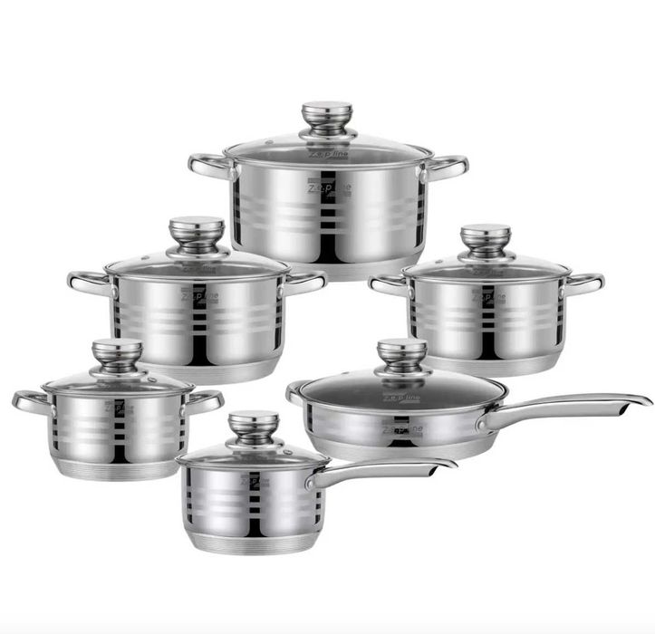 Набір каструль. Топ Якість. Набір посуду на подарунок Zepline ZP 075