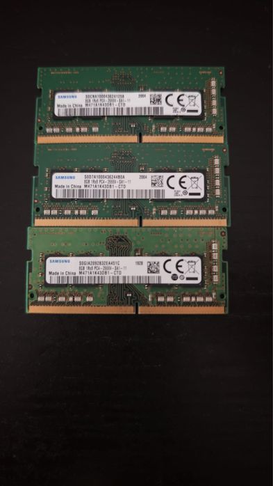 3 X RAM SO-DIMM Samsung 8GB DDR4 2666V