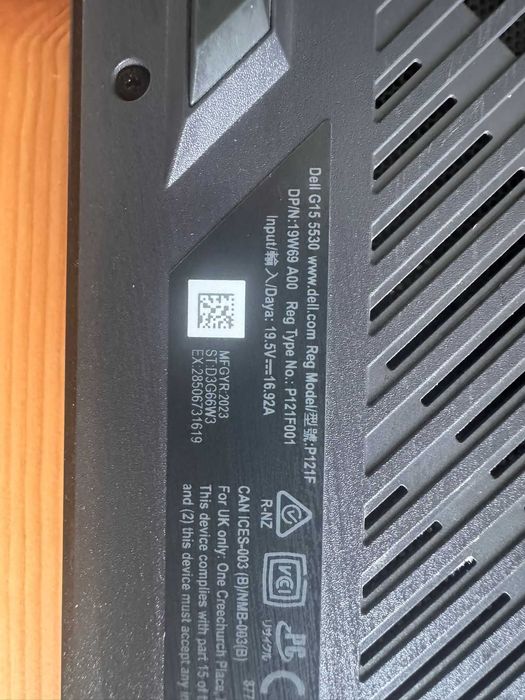 Dell G15 5530 — i7-13650HX / RTX 4060 / 64 GB / 1 TB