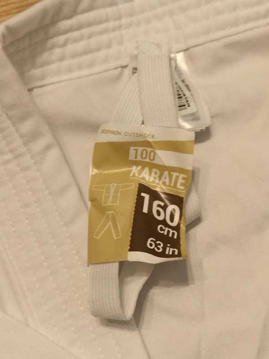 Kimono do karate dla dzieci Outshock 100 (bluza + pas, bez spodni) rozmiar 160
