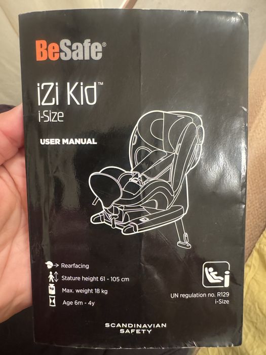 Cadeira Auto BeSafe iZi Kid i-Size (até 18kg)