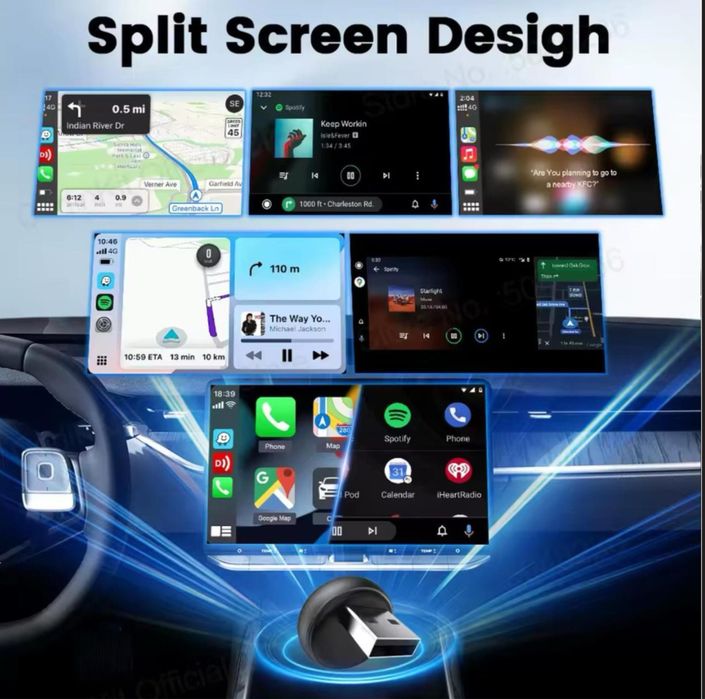 Безпровідний адаптер Carlinkit Mini Ultra 3 адаптер carplay android auto карплей андроід авто