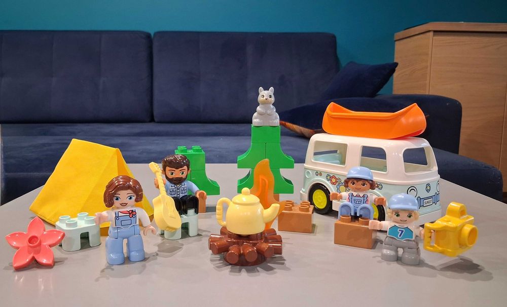 LEGO DUPLO zestaw 10 zestawów – wóz strażacki, kamper, Elsa, zwierzątka