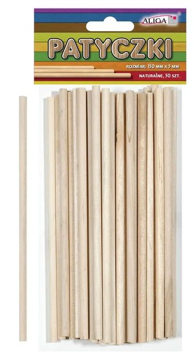 Patyczki Bezbarwne 150X5Mm 50Szt. Nowy Produkt