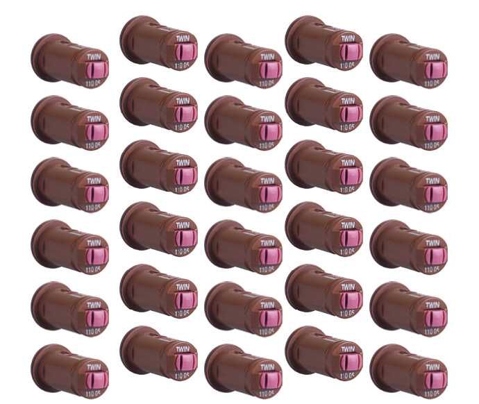 Komplet dysz na belką 15m do opryskiwacza 30 sztuk Albuz AVI TWIN 05