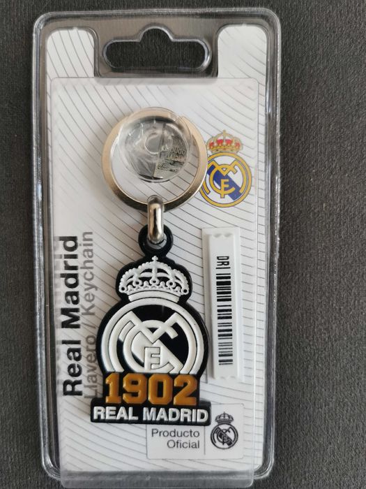 Real Madryt Metalowy Breloczek 1902 Czarny