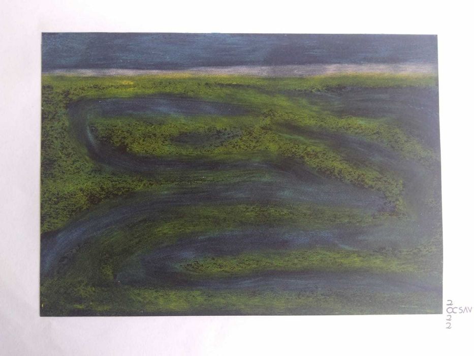 pintura de acrílico sobre papel