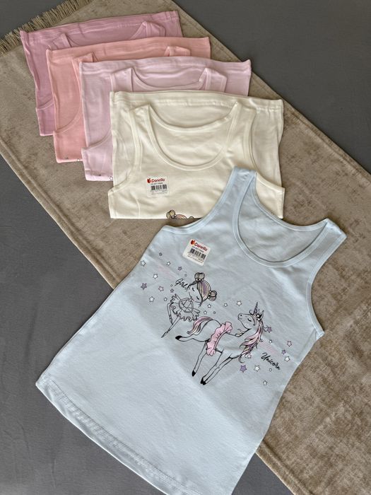 SALE! На 2-7 роки Дитяча білизна Donella,труси, базові білі майки та футболки