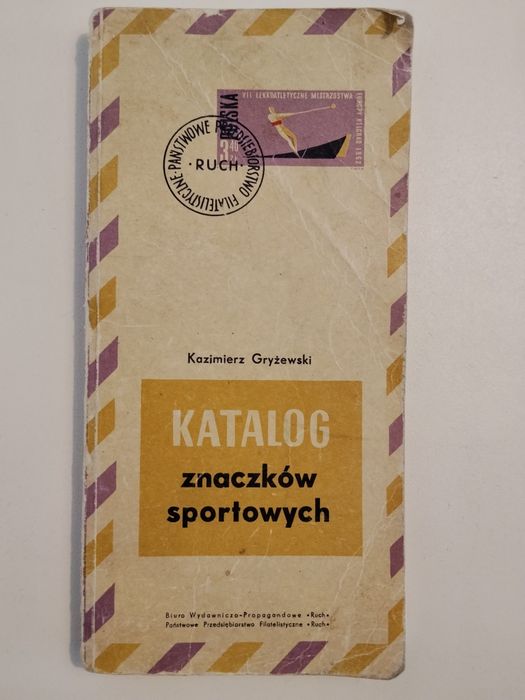Katalog znaczków pocztowych sportowych 1963 wydawnictwo RUCH