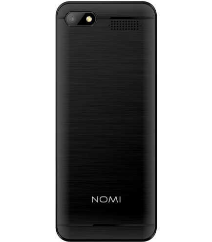 Кнопочний мобільний телефон Nomi i2820 Black чорного кольору