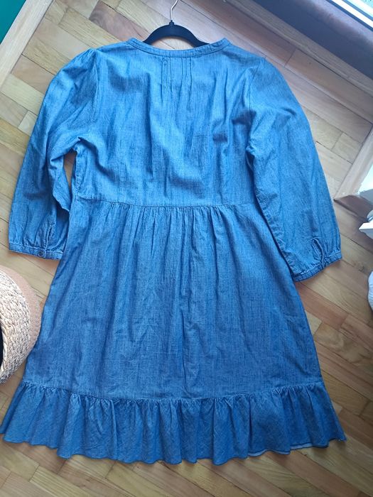 Trapezowa sukienka a'la jeans L-XXL