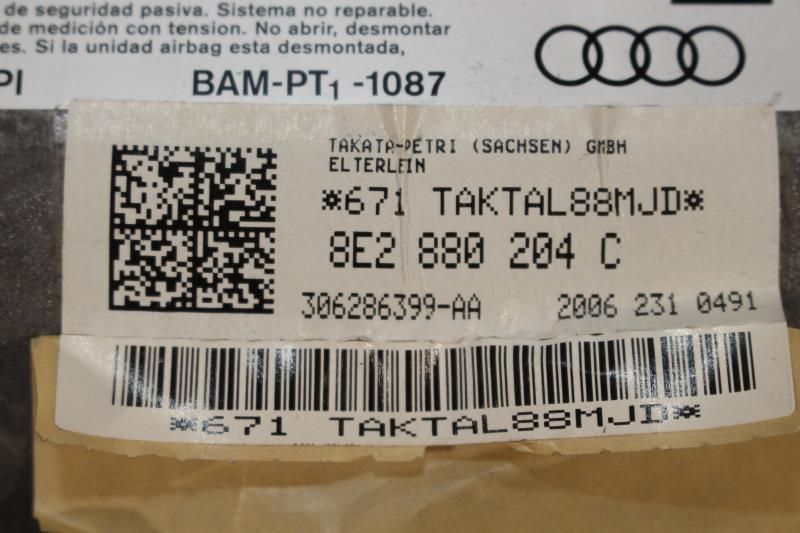 Airbag passageiro AUDI A4 (8EC, B7)