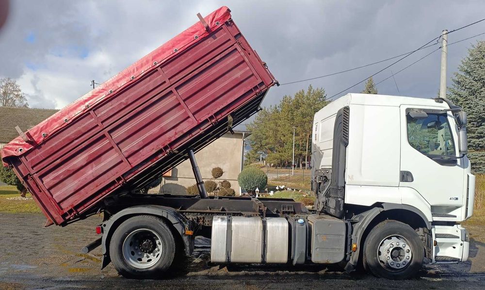 RENAULT PREMIUM 410 wywrotka kiper 3  stronny  do zboża  wysoka zabudo