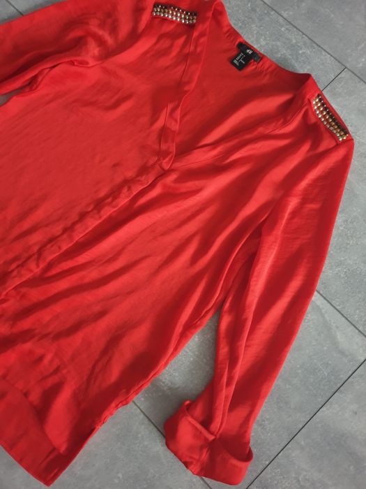 H&M bluzka czerwona S