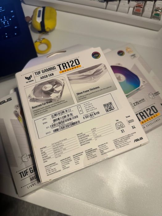 ASUS TUF Gaming TR120 ARGB вентилятор 120мм PWM 4 pin з підсвічуванням